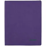 Тетрадь в клетку "Наппа фиолетовая", А4, 80 листов