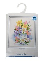 Набор для вышивания РТО "Нежные цветы" (M276) (26х32см Aida 14 белая) (упаковка)