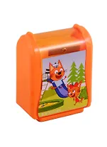 Точилка 3отв. "Три кота" 6,3*4,8*2,6, контейнер, инд.уп., подвес