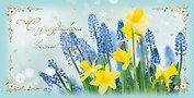 Открытка двойная евро 8 марта [РМ221-0207]