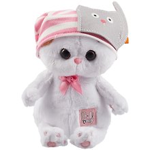 Игрушка мягкая Budi Basa, Ли-Ли BABY в шапочке с кошечкой LB-036
