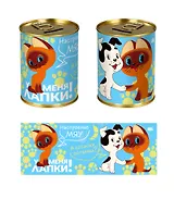 Союзмультфильм Копилка Бочка Котенок Гав (металл) (8х10)