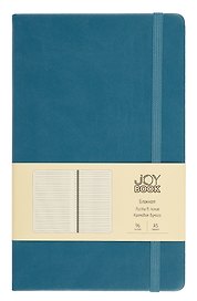 Книга для записей А5 96л лин. "Joy Book. Летние сумерки" иск.кожа, тонир.блок, скругл.углы, ляссе, резинка, карман на задн.форзаце