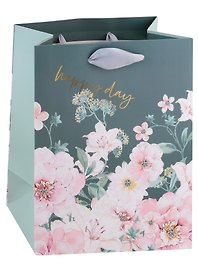 Пакет А5 23*18*10 "Charming flowers" жен., бум.мат.ламинат 