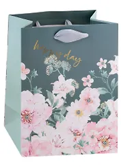 Пакет А5 23*18*10 "Charming flowers" жен., бум.мат.ламинат 