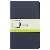 Набор книг для записей Moleskin Cahier Journal Large, 3 штуки, синие, 40 листов, А5