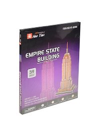 Конструктор 3D Небоскреб (Empire State Building) (124383) (39шт) (16,5х12х38,5см) (3D Puzzle Hao Tian)
