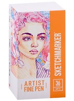 Ручки капиллярные 36цв Artist fine pen Set A, к/к, Sketchmarker