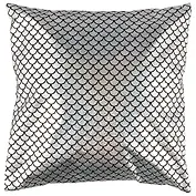 Подушка с узором Чешуя (серебро) (40х40) (текстиль)