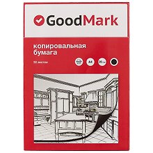 Копировальная бумага А4, 50 листов, чёрная, GoodMark