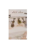 Заготовка для декора Art idea Кулон "Вишенки" метал. 1см QA-501"