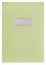 Тетрадь А4- 48л кл. "Mint magic" скрепка, мел.картон, печ.пантон, ламинация soft touch, тиснение фольгой