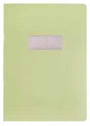 Тетрадь А4- 48л кл. "Mint magic" скрепка, мел.картон, печ.пантон, ламинация soft touch, тиснение фольгой