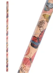 Бумага упаковочная 70*100см "Тропические бабочки" крафт., инд.уп.