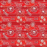 Бумага подарочная Феникс презент Новогодняя Почта 100*70см 80 г/м2 75177
