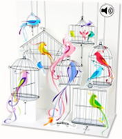 3D открытка Птицы в клетках (Bird Cages) (музыка) (SS003)