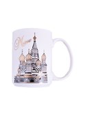 Кружка Москва ХВБ 500мл фарфор ч/б рисунок (060-50-19-BL) - 0