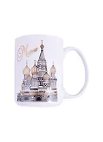 Кружка Москва ХВБ 500мл фарфор ч/б рисунок (060-50-19-BL)