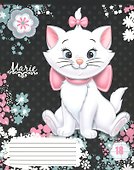 Тетрадь 18л лин. "Marie Cat" карт.обл., выб.Уфлак, ассорти, Disney - 1