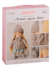 Набор для шитья Интерьерная кукла «Лика» 18*22,5*4,5см 3548669