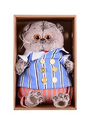 Игрушка мягкая Budi Basa, Басик в полосатом костюме (19 см) (Ks19-155)