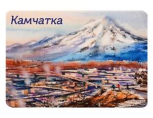 Магнит картон Авачинский Вулкан (Петропавловск-Камчатский) (МК/200/001)