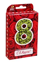 Подарочный набор Живая открытка 8 Марта Розы