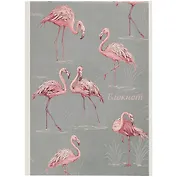 Блокнот в клетку «Розовые фламинго», 40 листов, А5