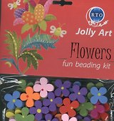 Набор цветных деревянных бусин для творчества Jolly Art (115-33-3) (упаковка)