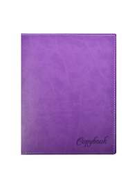 Тетрадь 80л кл. "VIVELLA" фиолетовая, иск.кожа, блинт.тиснение, Триумф