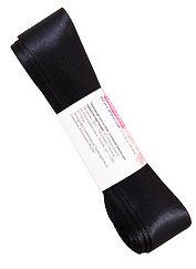 Лента атласная 1д (0,25 х 4,5 м)  черный (3173)