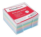 Блок-куб 90*90*45 цветной, пласт. бокс, GoodMark