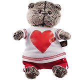 Игрушка мягкая Budi Basa, Басик в футболке с сердцем Ks19-139