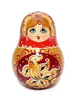 Сувенир, Неваляшка "Матрёшка" (высота 8 см) МС-7968