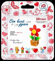 3D пазл «Цветочек», IQ 3D Puzzle