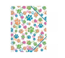 Папка на резинке А4 "Neon Paws" пластик, Erich Krause