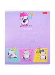 Тетрадь в клетку Hatber, "Приключения кота Пирожка", 12 листов, в ассортименте