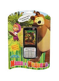 Телефон Маша и Медведь песенка + 10 фраз (GT5737) (1106461) (блистер)
