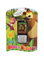 Телефон Маша и Медведь песенка + 10 фраз (GT5737) (1106461) (блистер)