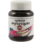 Акриловая глубокая чёрная краска olki, 100 мл