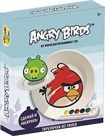 Набор д/детского творчества Centrum Angry Birds/Энгри бёрдз Тарелочка из гипса 84950"""