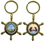 Брелок-штурвал "Эрмитаж - вид с набережной - Мосты"