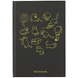 Книга для записей «День кота», 80 листов, А5