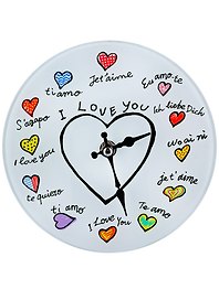 Часы I love you (17см)