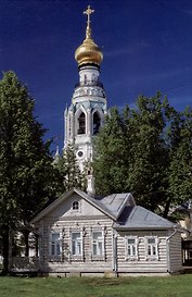 Почтовая открытка "Колокольня Софийского собора, г. Вологда"