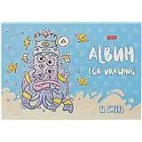 Альбом для рисования Hatber, Freaky friends, А4, 12 листов, в ассортименте