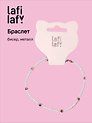 Браслет белый перламутр (бисер, металл) (12-10192025-D53) (Lafilaf)