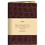 Ежедневник дат. 2027г. А6 176л "BUSINESS PREMIUM. Impact" темно-коричневый, иск.кожа, обл.поролон, мет.уголки, тонир.блок, зол.торец, 2 ляссе