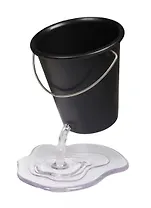 Подставка для ручек Дырявое ведро черное (003679)