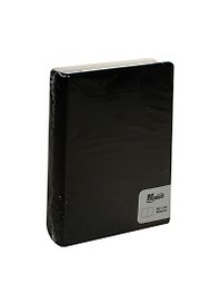 Блокнот с выдавленными английскими буквами черный (003771) (Карамба)